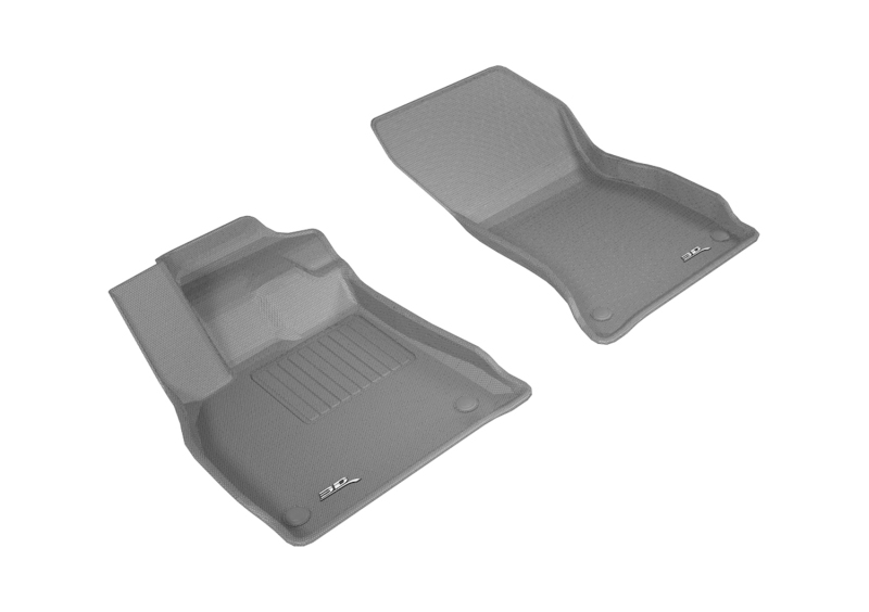 Audi SQ5 Floor Mats - Front - 3D MAXpider - Kagu - Gray - `18-`21
